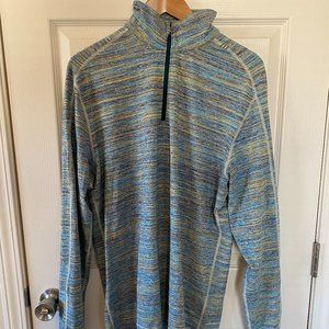 Lululemon Men's Space Dye Surge Warm 1/2 Zip Running Shirt (Large)